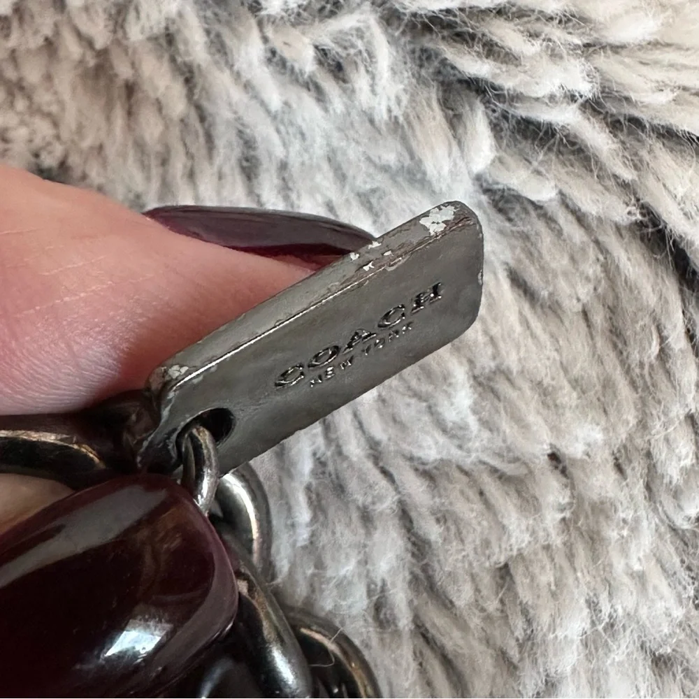 Coach Embroidered Skull Keychain Fob - Picture 10 of 11